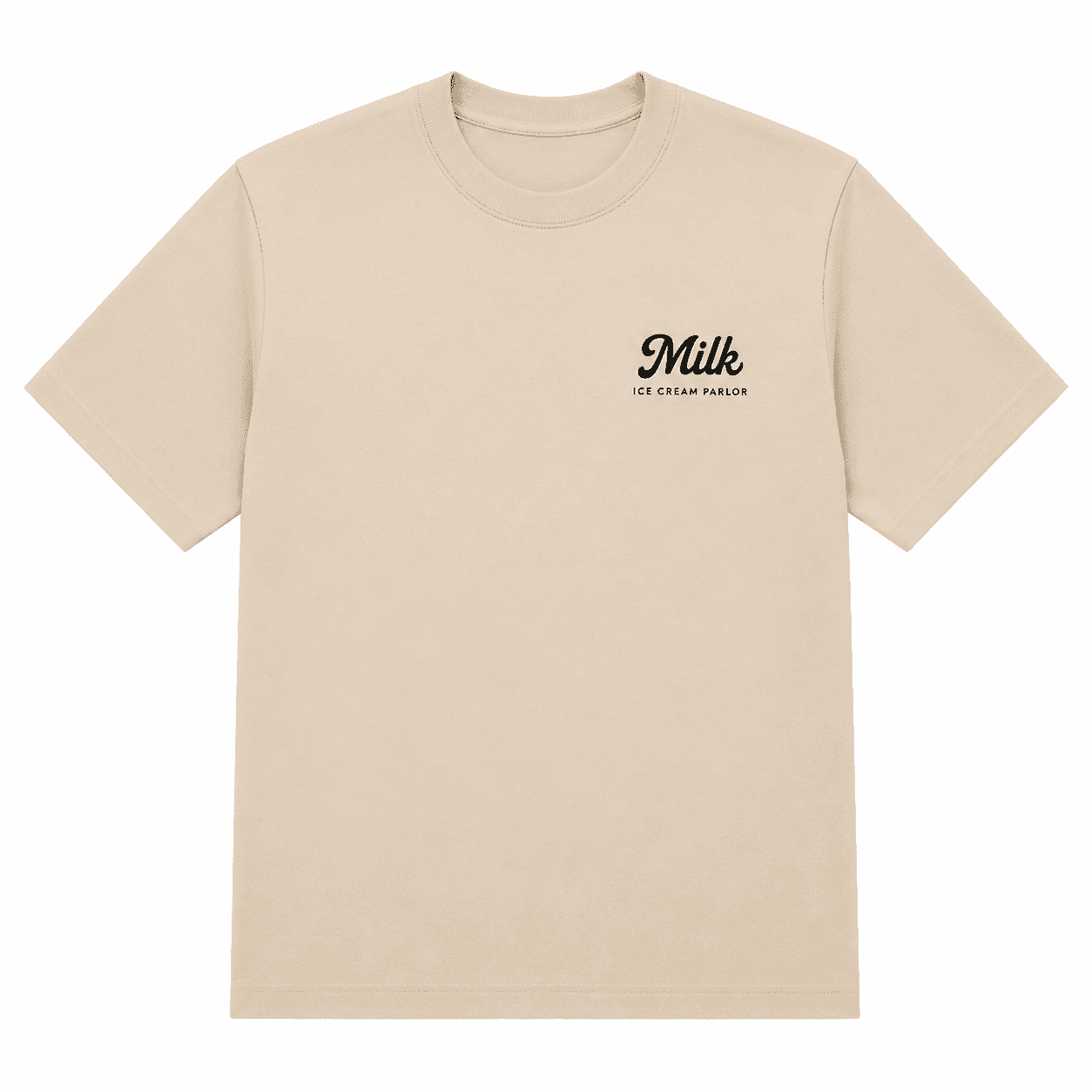 Milk Mascot Tee front chest logo