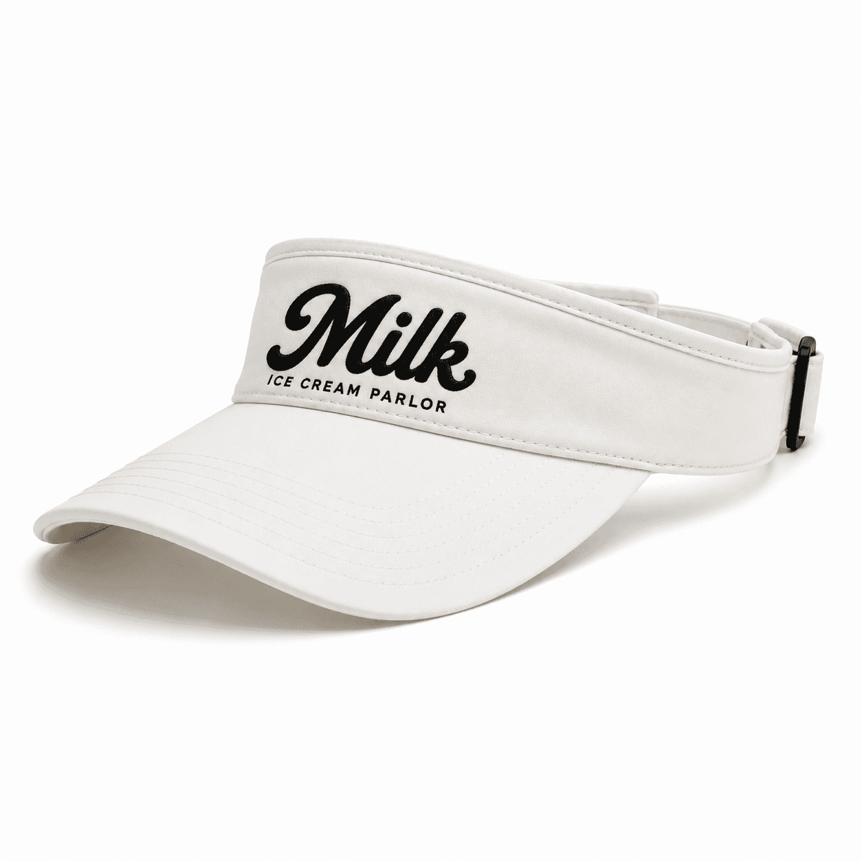 White Milk Sun Visor front view